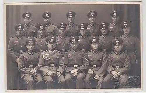 31059 Foto Ak Mühlhausen Soldaten Pioniere Gruppenfoto um 1935