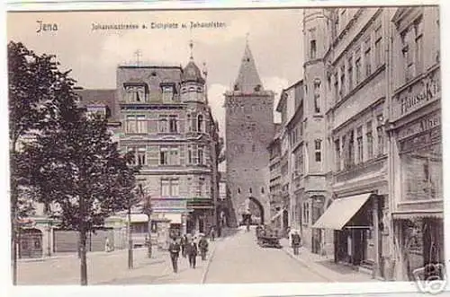 17034 Ak Jena Eichplatz und Johannistor um 1910