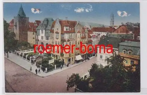 80685 Ak Jena Straßenansicht mit Adler-Drogerie um 1920