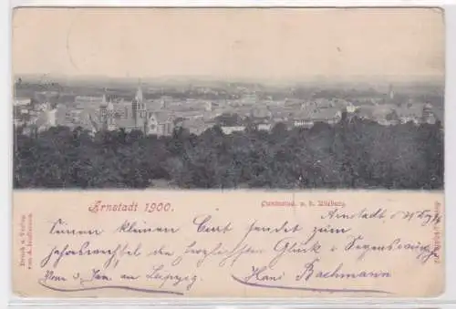 19971 Ak Arnstadt in Thüringen Panorama von der Alteburg 1900