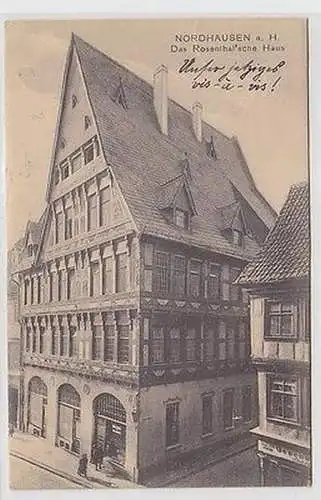 62707 Ak Nordhausen am Harz das Rosenthalsche Haus 1908