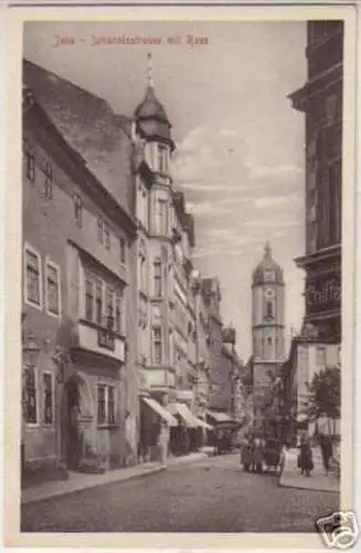 15382 Ak Jena Johannisstraße mit Rose um 1920