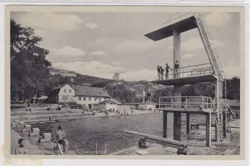 02558 Ak Bad Frankenhausen Kyffhäuser Sole Schwimmbad um 1940