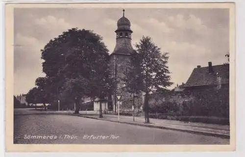 88820 Ak Sömmerda in Thüringen Erfurter Tor 1951