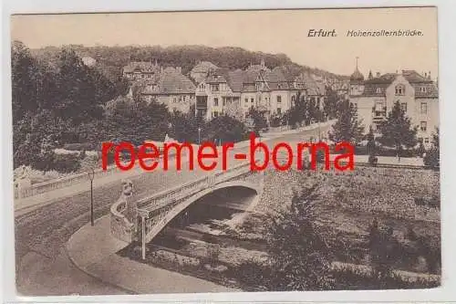 83517 Ak Erfurt Hohenzollernbrücke 1917