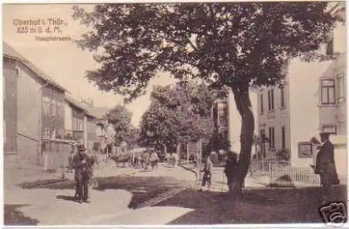 19403 Ak Oberhof in Thüringen Hauptstraße um 1910