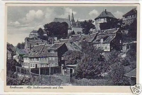 01189 Ak Nordhausen alte Stadtmauerreste um 1920