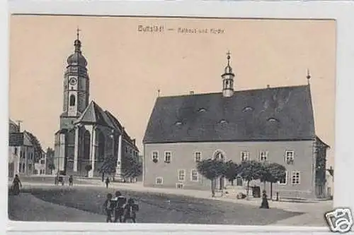 34764 Ak Buttstädt Rathaus und Kirche 1927