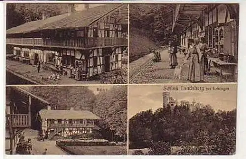 36442 Mehrbild Ak Schloß Landsberg bei Meiningen 1917