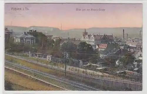 44635 Ak Pößneck Blick von der Phönix Straße 1903