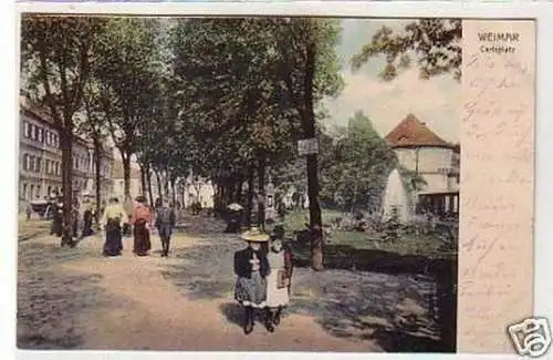 31786 Feldpost Ak Weimar Carlsplatz 1917