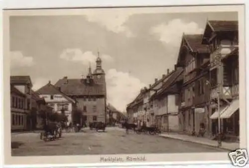 32229 Ak Römhild Marktplatz um 1910