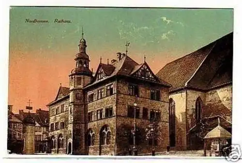 32074 Ak Nordhausen Rathaus um 1910