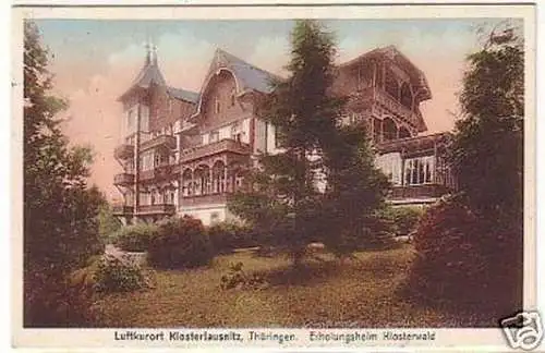 32276 Ak Klosterlausnitz Erholungsheim Klosterwald 1929