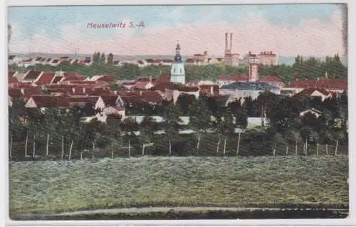 95839 Ak Meuselwitz S.-A. Panoramaansicht 1921