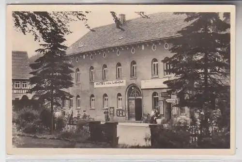 70712 Ak Tambach Dietharz (Thüringer Wald) Hotel zum Lamm 1957