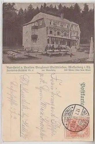 58930 Ak Masserberg Kurhotel und Pension Berghaus Waldfrieden 1917