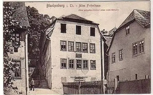 34695 Ak Blankenburg in Thüringen altes Fröbelhaus 1930