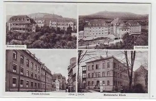 57689 Mehrbild Ak Jena in Thüringen vier Kliniken um 1930