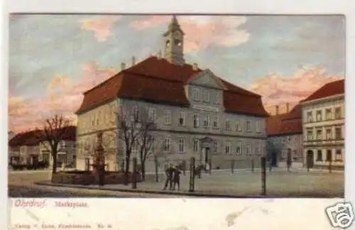 34518 Ak Ohrdruf Marktplatz 1910