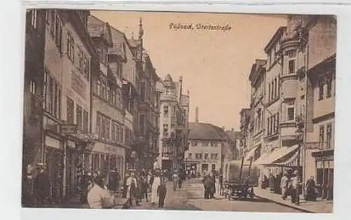 36009 Ak Pößneck Breitestraße mit Geschäften um 1930