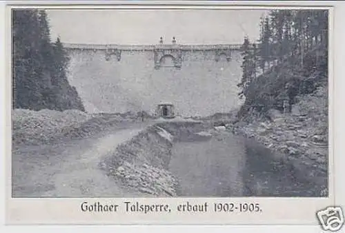 35624 Ak Gothaer Talsperre erbaut 1902-1905