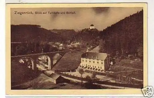 26172 Ak Ziegenrück Blick auf Turnhall und Schloß 1930