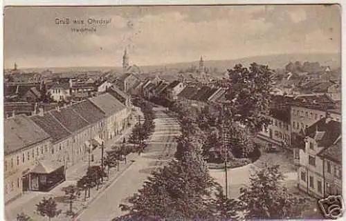 05157 Ak Gruss aus Ohrdruf Waldstrasse 1915