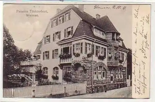 39301 Ak Weimar Pansion Töchterhort 1910