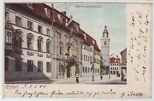 50644 Ak Erfurt Regierungsgebäude 1904