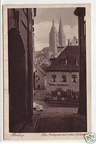 21983 Ak Altenburg Amtsgasse mit roten Spitzen um 1930