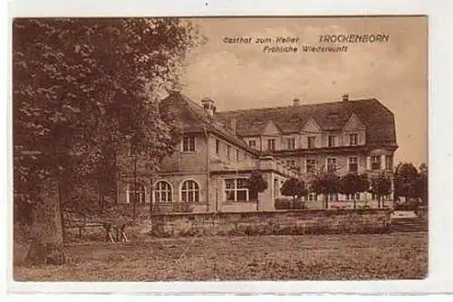 36395 Ak Trockenborn Gasthof zum Keller um 1920