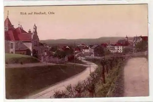 41883 Feldpost Ak Blick auf Neustadt an der Orla 1916