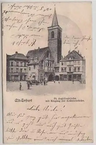 05112 Ak Alt Erfurt St. Aegidienkirche 1903