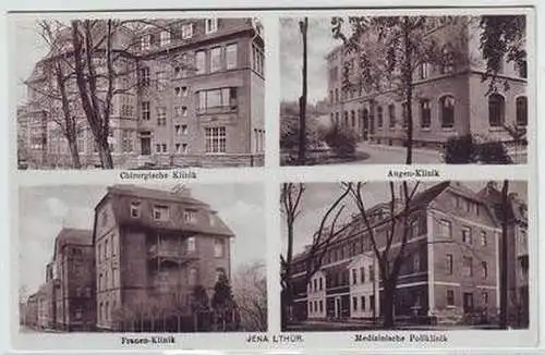 57681 Mehrbild Ak Jena in Thüringen vier Kliniken um 1930