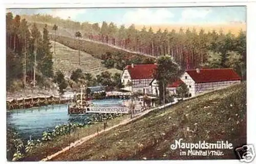 22096 Ak Naupoldsmühle im Mühltal in Thüringen 1911