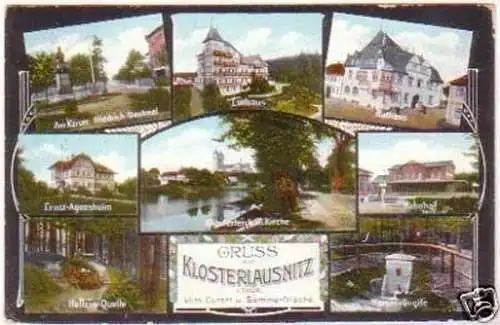 28371 Mehrbild Ak Gruß aus Klosterlausnitz in Thür.1913