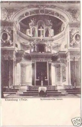 27672 Ak Eisenberg in Thür. Schlosskirche Innen um 1910