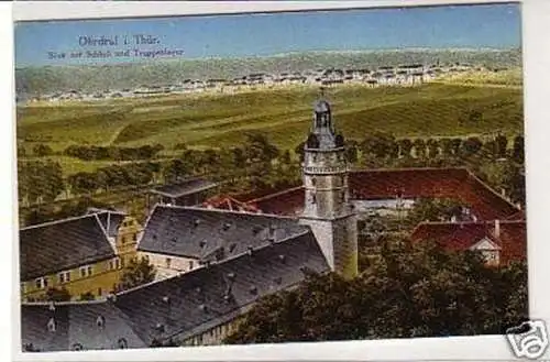 31884 Ak Ohrdruf Blick auf Schloß und Truppenlager 1910