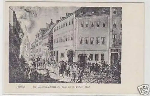 35079 Ak Jena die Johannisstraße am 14. Oktober 1806