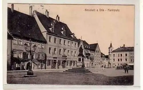 00954 Ak Neustadt an der Orla Marktplatz 1932