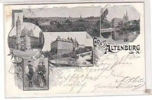 49016 Ak Lithografie Gruss aus Altenburg 1899