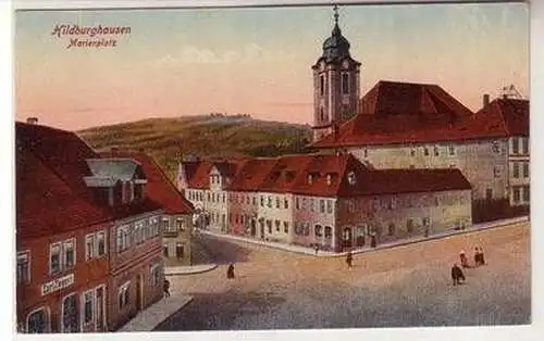 56326 Ak Hildburghausen Marienplatz um 1920