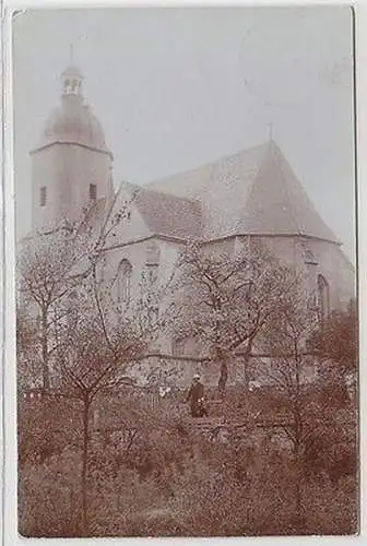 63070 Foto-Ak Ehrenhain Kirche 1909