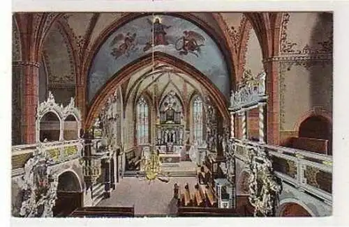 16758 Ak Schleiz Inneres der Bergkirche um 1920