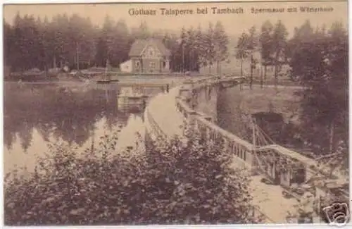 18408 Ak Gothaer Talsperre bei Tambach 1913