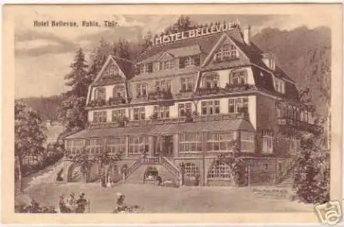 19360 Ak Ruhla Thüringen Hotel Bellevue 1916