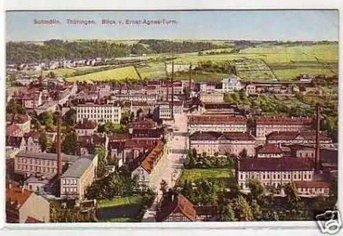 21924 Ak Schmölln in Thüringen Totalansicht um 1910