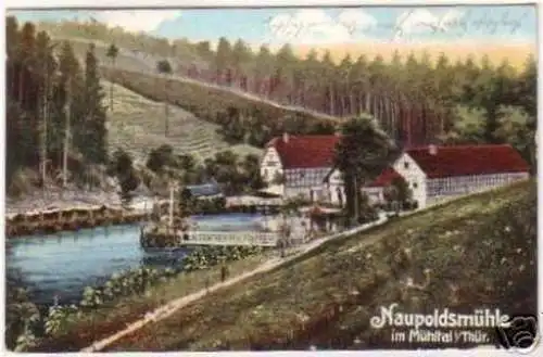 18402 Ak Naupoldsmühle im Mühltal in Thüringen 1914