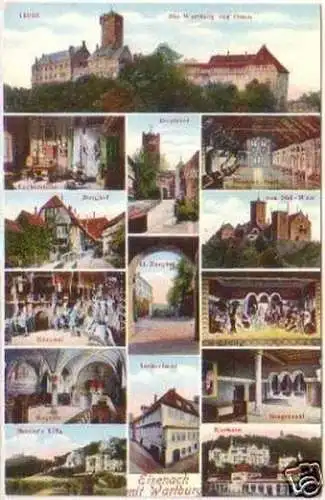 25948 Mehrbild Ak Eisenach mit Wartburg um 1920